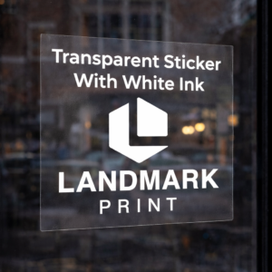 Transparent Stickers with White Ink Printing