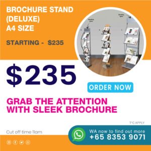 Brochure Stand (Deluxe) – A4 Size