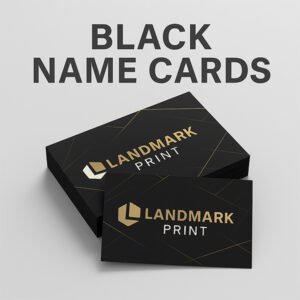Black Name Cards