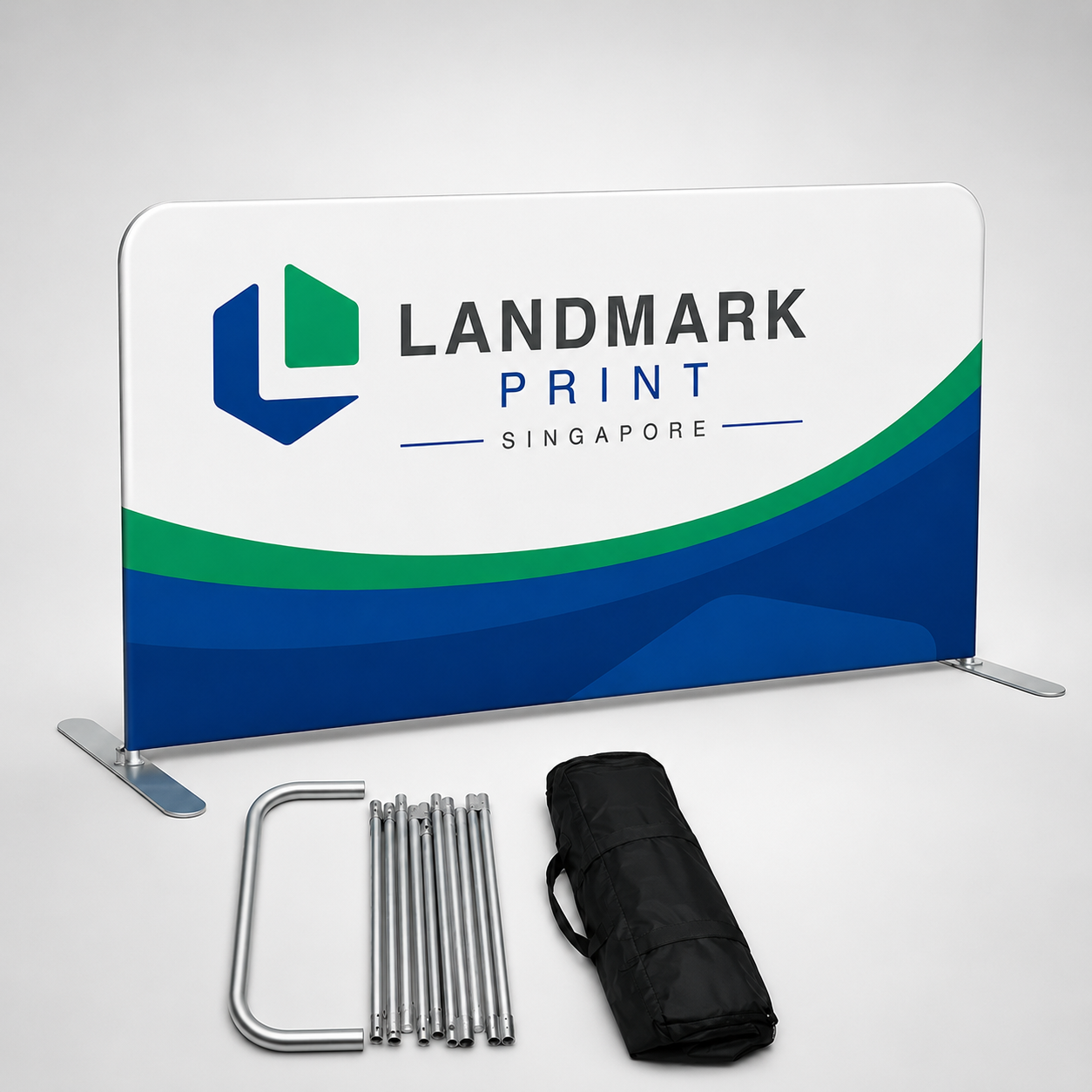 Tension Fabric Barrier Display